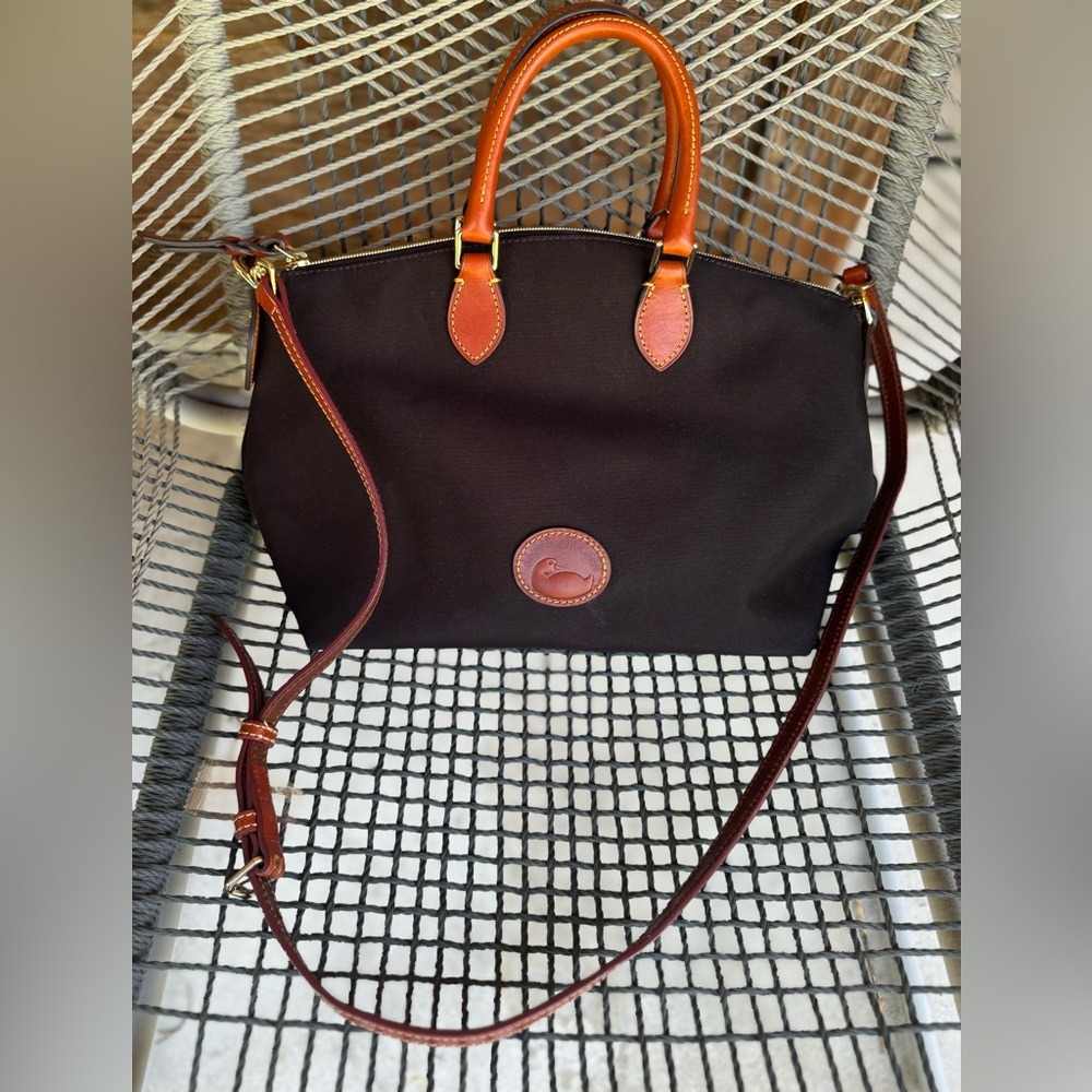 Dooney & Bourke Black Nylon Satchel